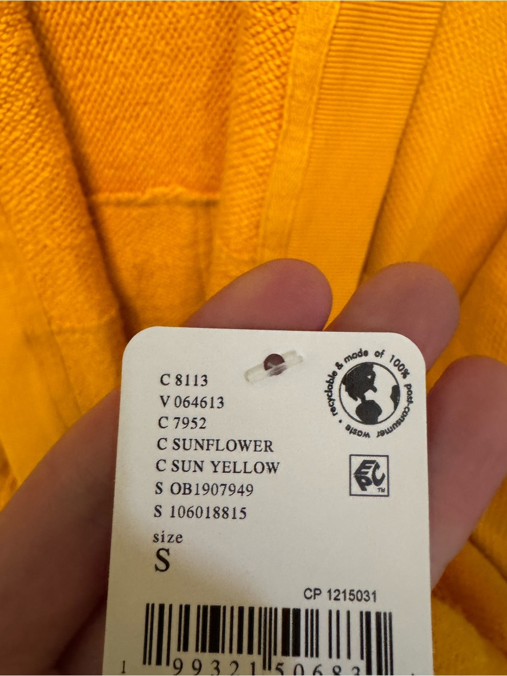 NWT Free People We The Free Forever Yours Cardi - Sunflower Sun Yellow - Small - Picture 12 of 12